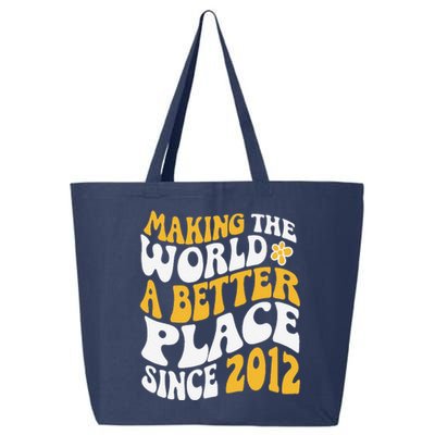 2012 Birthday Making The World A Better Place Since 2012 25L Jumbo Tote