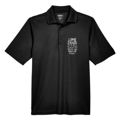 25th Birthday Mom Of 25 Year Old Son Daughter Birthday Men's Origin Performance Piqué Polo