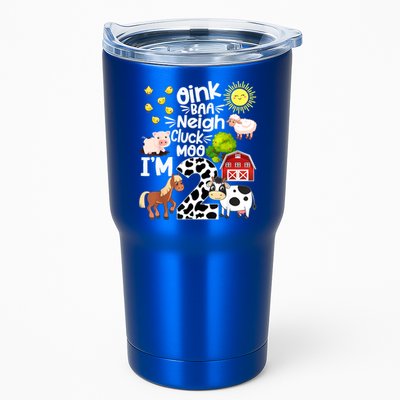 2nd Birthday Oink Baa Neigh Cluck Moo I'm 2 Farm Birthday Tumbler