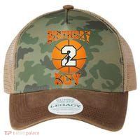 2nd Birthday Outfit Boy Basketball Second 2 Year Old Funny Legacy Tie Dye Trucker Hat