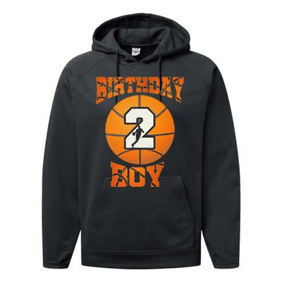 2nd Birthday Outfit Boy Basketball Second 2 Year Old Funny Performance Fleece Hoodie