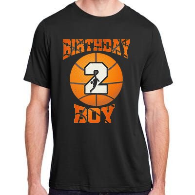 2nd Birthday Outfit Boy Basketball Second 2 Year Old Funny Adult ChromaSoft Performance T-Shirt