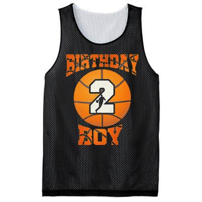 2nd Birthday Outfit Boy Basketball Second 2 Year Old Funny Mesh Reversible Basketball Jersey Tank