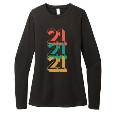 21st Birthday Retro Womens CVC Long Sleeve Shirt