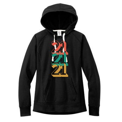 21st Birthday Retro Women's Fleece Hoodie