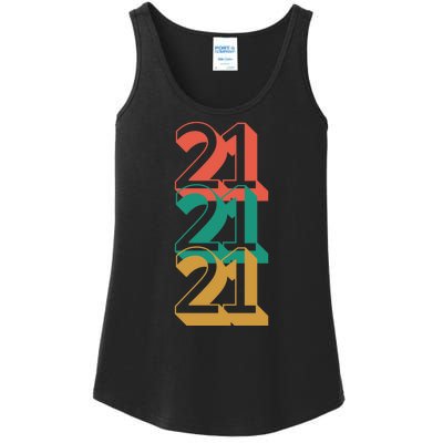 21st Birthday Retro Ladies Essential Tank