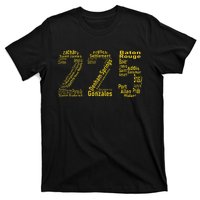 225 Baton Rouge Gonzales Denham Springs Area Code T-Shirt