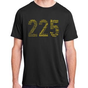 225 Baton Rouge Gonzales Denham Springs Area Code Adult ChromaSoft Performance T-Shirt