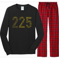 225 Baton Rouge Gonzales Denham Springs Area Code Long Sleeve Pajama Set