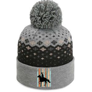 21st Birthday Retro Rodeo Horse Lovers Cow Rider Funny Gift The Baniff Cuffed Pom Beanie