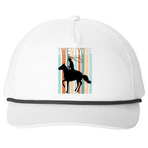 21st Birthday Retro Rodeo Horse Lovers Cow Rider Funny Gift Snapback Five-Panel Rope Hat