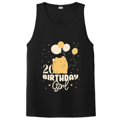 20th Birthday Squish Cat Birthday Balloons 20 Birthday .Png PosiCharge Competitor Tank