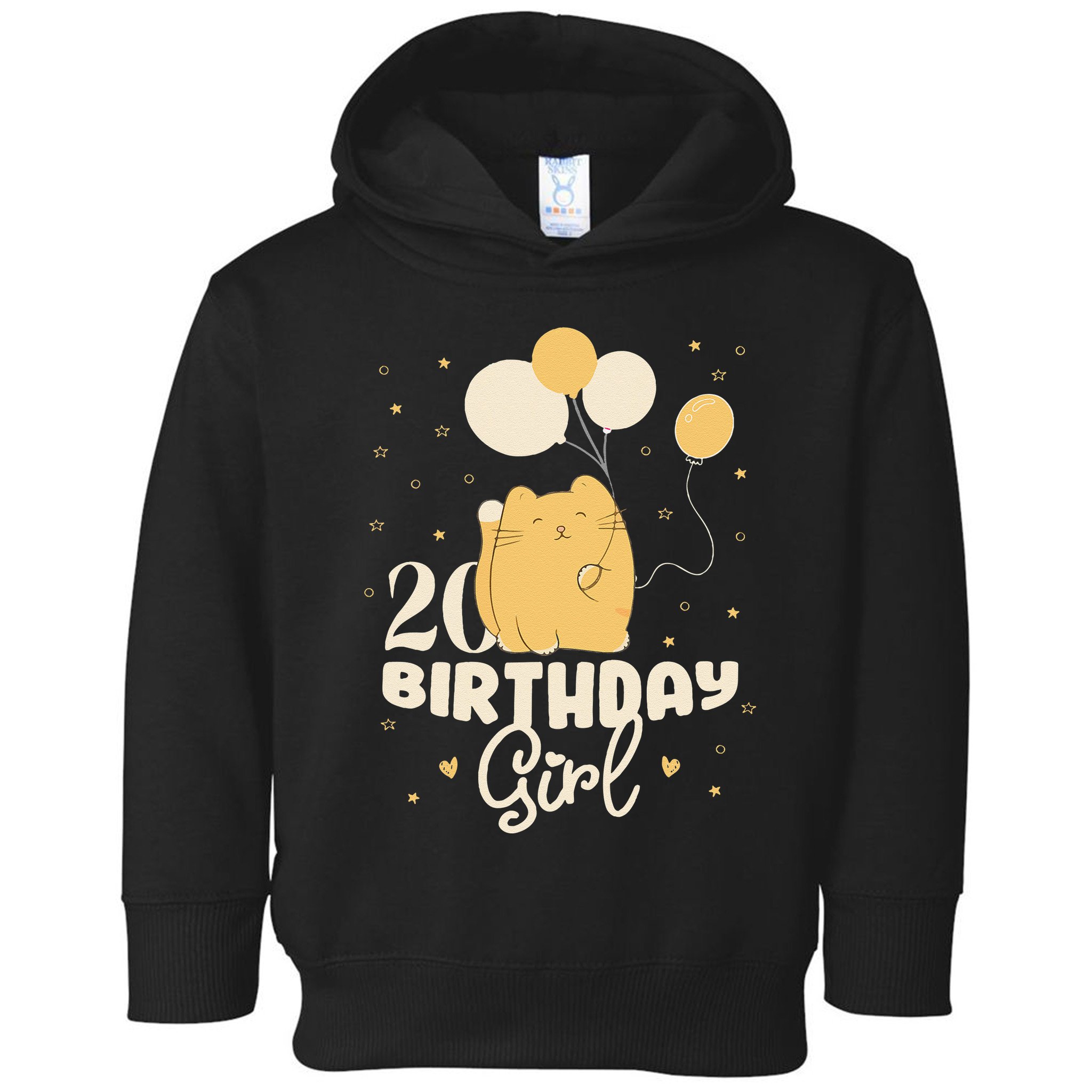20th Birthday Squish Cat Birthday Balloons 20 Birthday .Png Toddler Hoodie