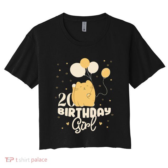 20th Birthday Squish Cat Birthday Balloons 20 Birthday .Png Crop Top