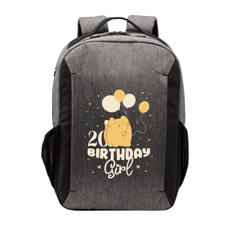 20th Birthday Squish Cat Birthday Balloons 20 Birthday .Png Vector Backpack