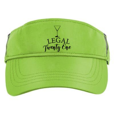 21st Birthday Squad Celebration Graphic Adult Drive Performance Visor