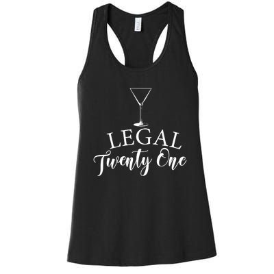 21st Birthday Squad Celebration Graphic Women's Racerback Tank