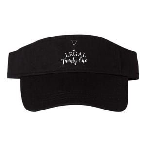 21st Birthday Squad Celebration Graphic Valucap Bio-Washed Visor