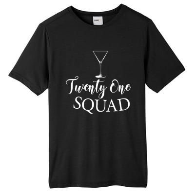 21st Birthday Squad Celebration Graphic Tall Fusion ChromaSoft Performance T-Shirt