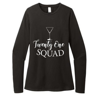 21st Birthday Squad Celebration Graphic Womens CVC Long Sleeve Shirt