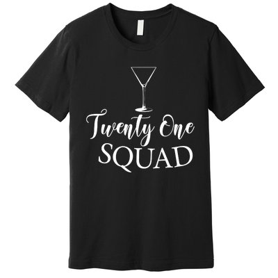 21st Birthday Squad Celebration Graphic Premium T-Shirt