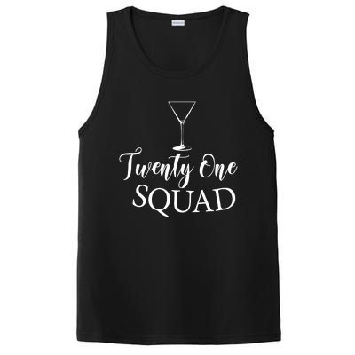 21st Birthday Squad Celebration Graphic PosiCharge Competitor Tank