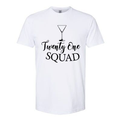 21st Birthday Squad Celebration Graphic Softstyle CVC T-Shirt