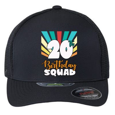 20th Birthday Squad 20 Years Old Flexfit Unipanel Trucker Cap