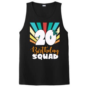 20th Birthday Squad 20 Years Old PosiCharge Competitor Tank