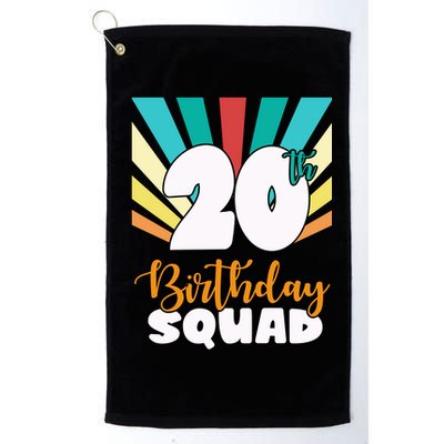 20th Birthday Squad 20 Years Old Golf Towel