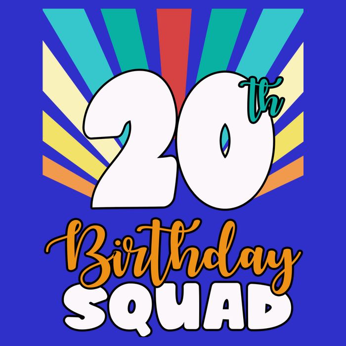 20th Birthday Squad 20 Years Old T-Shirt
