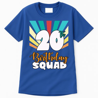 20th Birthday Squad 20 Years Old Tall T-Shirt