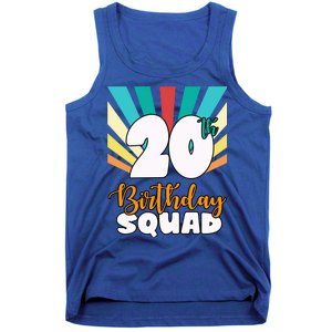 20th Birthday Squad 20 Years Old Tank Top