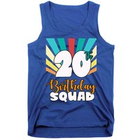 20th Birthday Squad 20 Years Old Tank Top