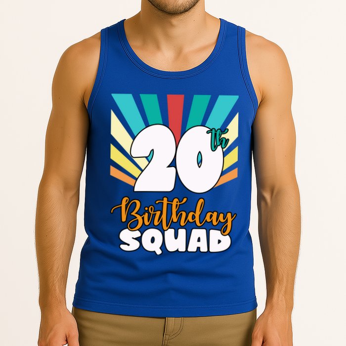 20th Birthday Squad 20 Years Old Tank Top