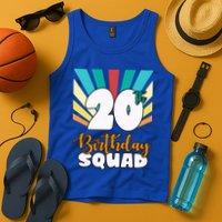 20th Birthday Squad 20 Years Old Tank Top