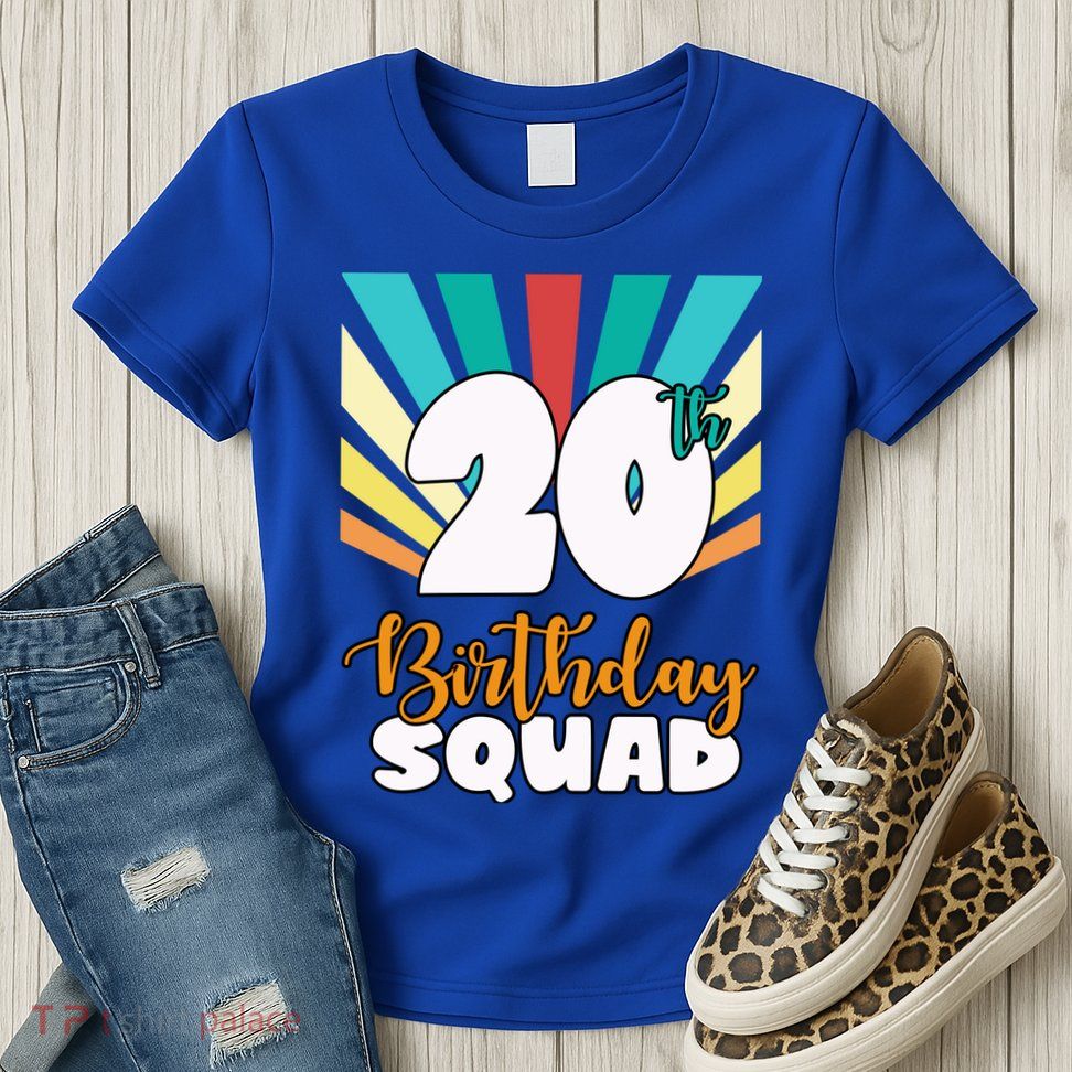 20th Birthday Squad 20 Years Old Women's T-Shirt