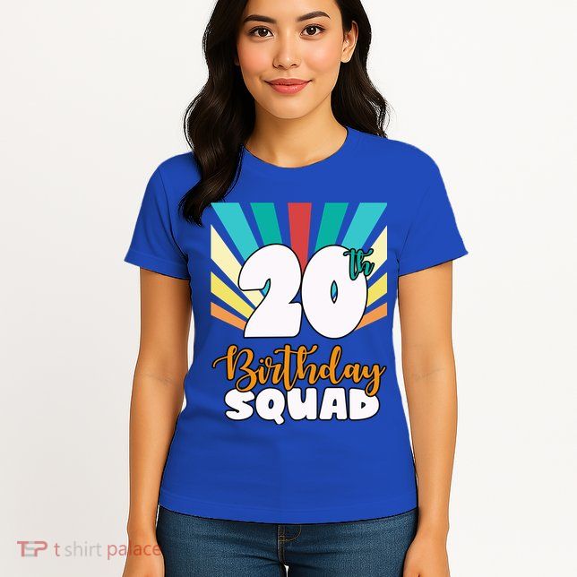 20th Birthday Squad 20 Years Old Women's T-Shirt
