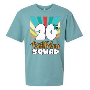 20th Birthday Squad 20 Years Old Sueded Cloud Jersey T-Shirt