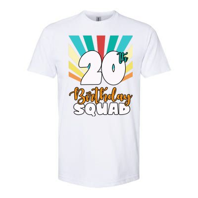 20th Birthday Squad 20 Years Old Softstyle® CVC T-Shirt