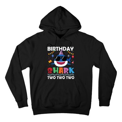 2nd Birthday Shark Matching Party Gifts For Hoodie