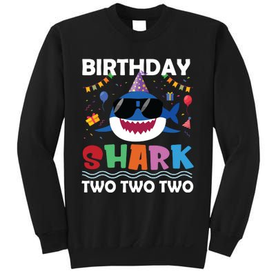 2nd Birthday Shark Matching Party Gifts For Sweatshirt