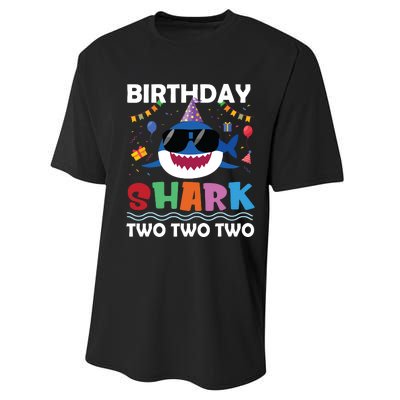 2nd Birthday Shark Matching Party Gifts For Performance Sprint T-Shirt