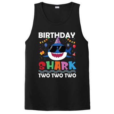 2nd Birthday Shark Matching Party Gifts For PosiCharge Competitor Tank