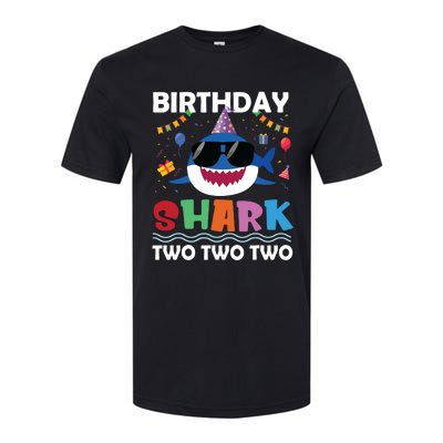 2nd Birthday Shark Matching Party Gifts For Softstyle® CVC T-Shirt