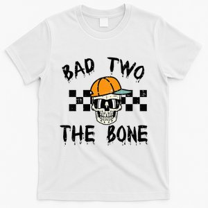 2nd Birthday Skull Bad To Bone 2 Year Old T-Shirt