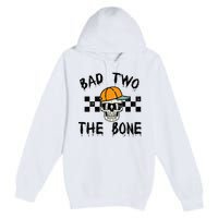 2nd Birthday Skull Bad To Bone 2 Year Old Premium Pullover Hoodie