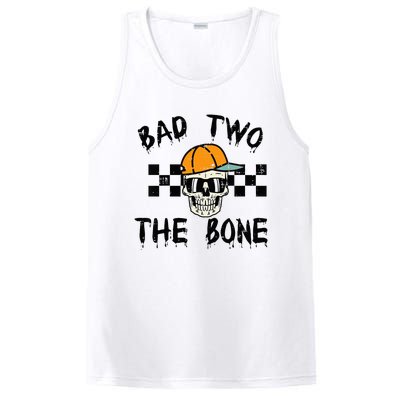 2nd Birthday Skull Bad To Bone 2 Year Old PosiCharge Competitor Tank