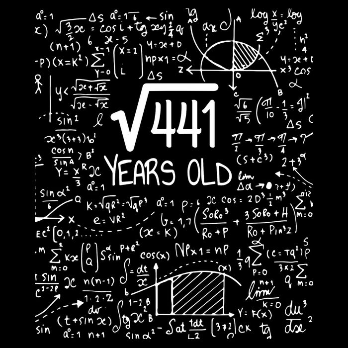 21st Birthday T Square Root Of 441 21 Years Old Visor