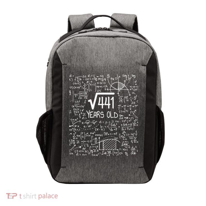 21st Birthday T Square Root Of 441 21 Years Old Vector Backpack